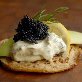 Vegetarisk blinis CaviArt