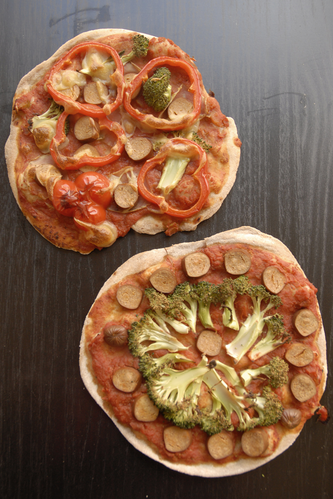 vegansk børnepizza