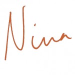 Nina fra PlantePusherne's underskrift