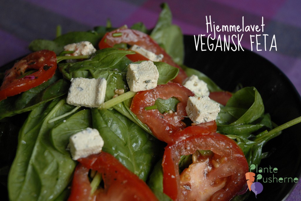 vegansk græsk salat med feta
