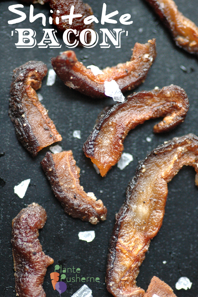 shiitake bacon vegansk