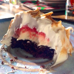 Vegansk baked alaska