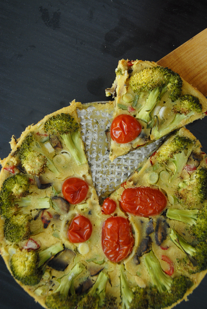 vegansk broccolitærte