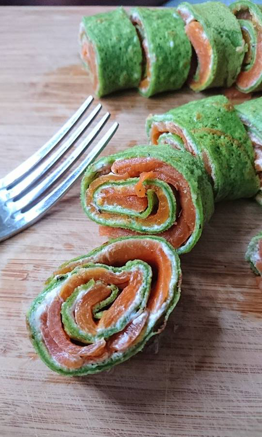 vegansk spinatroulade 