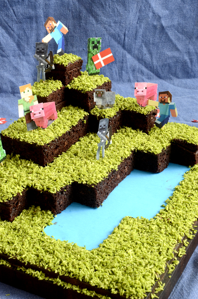 Figurer på Minecraft kage